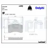 Bremsbelagsatz, Scheibenbremse Hinterachse DELPHI LP1426 Bild Bremsbelagsatz, Scheibenbremse Hinterachse DELPHI LP1426