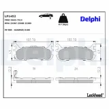 Bremsbelagsatz, Scheibenbremse DELPHI LP1452