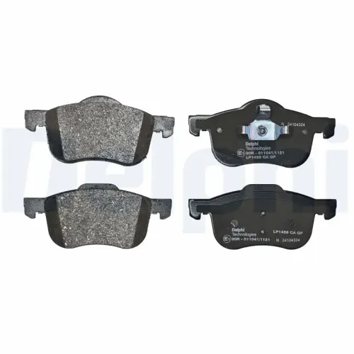 Bremsbelagsatz, Scheibenbremse DELPHI LP1458 Bild Bremsbelagsatz, Scheibenbremse DELPHI LP1458