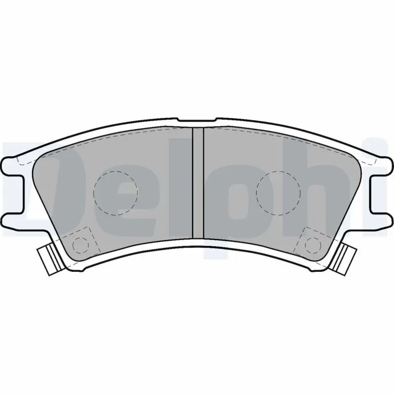 Bremsbelagsatz, Scheibenbremse DELPHI LP1502