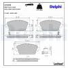 Bremsbelagsatz, Scheibenbremse Vorderachse DELPHI LP1503 Bild Bremsbelagsatz, Scheibenbremse Vorderachse DELPHI LP1503