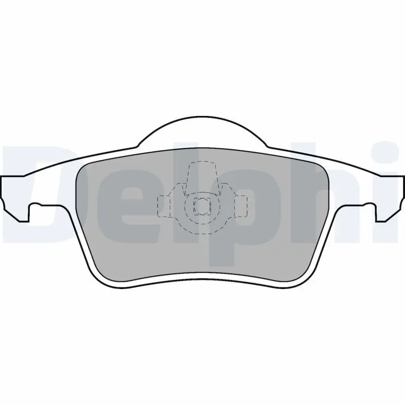 Bremsbelagsatz, Scheibenbremse DELPHI LP1504