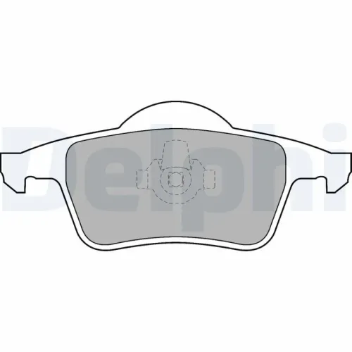 Bremsbelagsatz, Scheibenbremse DELPHI LP1504 Bild Bremsbelagsatz, Scheibenbremse DELPHI LP1504