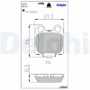 Bremsbelagsatz, Scheibenbremse Hinterachse DELPHI LP1510 Bild Bremsbelagsatz, Scheibenbremse Hinterachse DELPHI LP1510