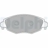 Bremsbelagsatz, Scheibenbremse DELPHI LP1533