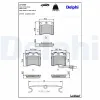 Bremsbelagsatz, Scheibenbremse DELPHI LP1535 Bild Bremsbelagsatz, Scheibenbremse DELPHI LP1535