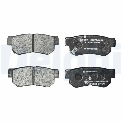 Bremsbelagsatz, Scheibenbremse Hinterachse DELPHI LP1539 Bild Bremsbelagsatz, Scheibenbremse Hinterachse DELPHI LP1539