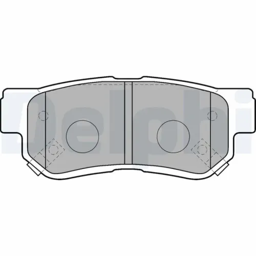 Bremsbelagsatz, Scheibenbremse Hinterachse DELPHI LP1539 Bild Bremsbelagsatz, Scheibenbremse Hinterachse DELPHI LP1539