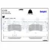 Bremsbelagsatz, Scheibenbremse Hinterachse DELPHI LP1558 Bild Bremsbelagsatz, Scheibenbremse Hinterachse DELPHI LP1558