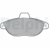Bremsbelagsatz, Scheibenbremse Vorderachse DELPHI LP1592 Bild Bremsbelagsatz, Scheibenbremse Vorderachse DELPHI LP1592