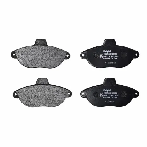 Bremsbelagsatz, Scheibenbremse Vorderachse DELPHI LP1592 Bild Bremsbelagsatz, Scheibenbremse Vorderachse DELPHI LP1592