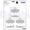 Bremsbelagsatz, Scheibenbremse Vorderachse DELPHI LP1599 Bild Bremsbelagsatz, Scheibenbremse Vorderachse DELPHI LP1599