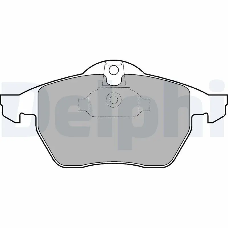 Bremsbelagsatz, Scheibenbremse DELPHI LP1600