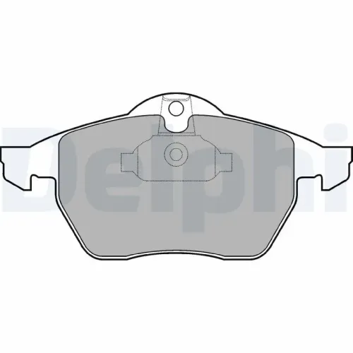 Bremsbelagsatz, Scheibenbremse DELPHI LP1600 Bild Bremsbelagsatz, Scheibenbremse DELPHI LP1600