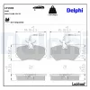 Bremsbelagsatz, Scheibenbremse Vorderachse DELPHI LP1606 Bild Bremsbelagsatz, Scheibenbremse Vorderachse DELPHI LP1606