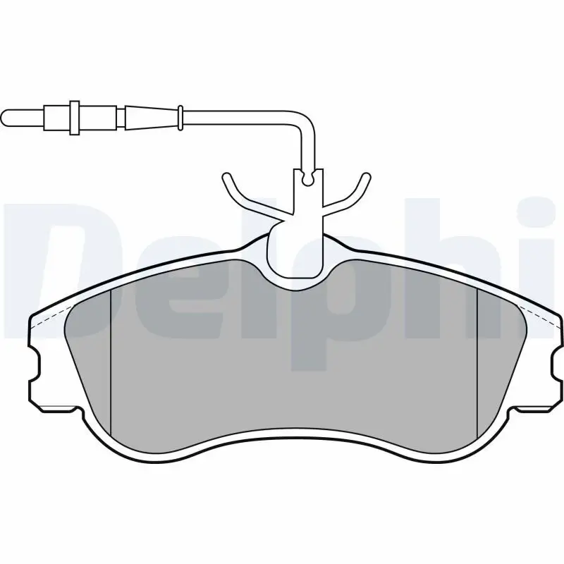 Bremsbelagsatz, Scheibenbremse DELPHI LP1607