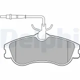 Bremsbelagsatz, Scheibenbremse DELPHI LP1607