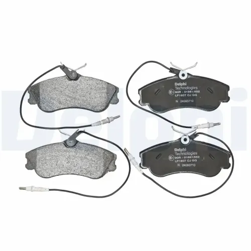 Bremsbelagsatz, Scheibenbremse DELPHI LP1607 Bild Bremsbelagsatz, Scheibenbremse DELPHI LP1607