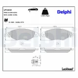 Bremsbelagsatz, Scheibenbremse DELPHI LP1610