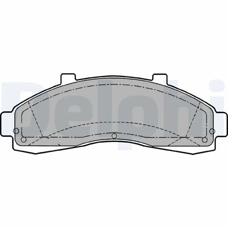 Bremsbelagsatz, Scheibenbremse DELPHI LP1625