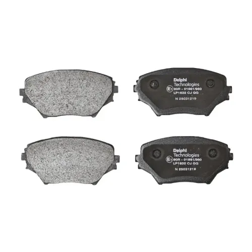 Bremsbelagsatz, Scheibenbremse Vorderachse DELPHI LP1632 Bild Bremsbelagsatz, Scheibenbremse Vorderachse DELPHI LP1632
