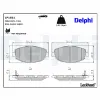 Bremsbelagsatz, Scheibenbremse Vorderachse DELPHI LP1661 Bild Bremsbelagsatz, Scheibenbremse Vorderachse DELPHI LP1661
