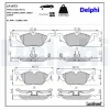 Bremsbelagsatz, Scheibenbremse DELPHI LP1673