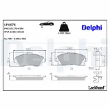 Bremsbelagsatz, Scheibenbremse DELPHI LP1676