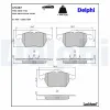 Bremsbelagsatz, Scheibenbremse DELPHI LP1687