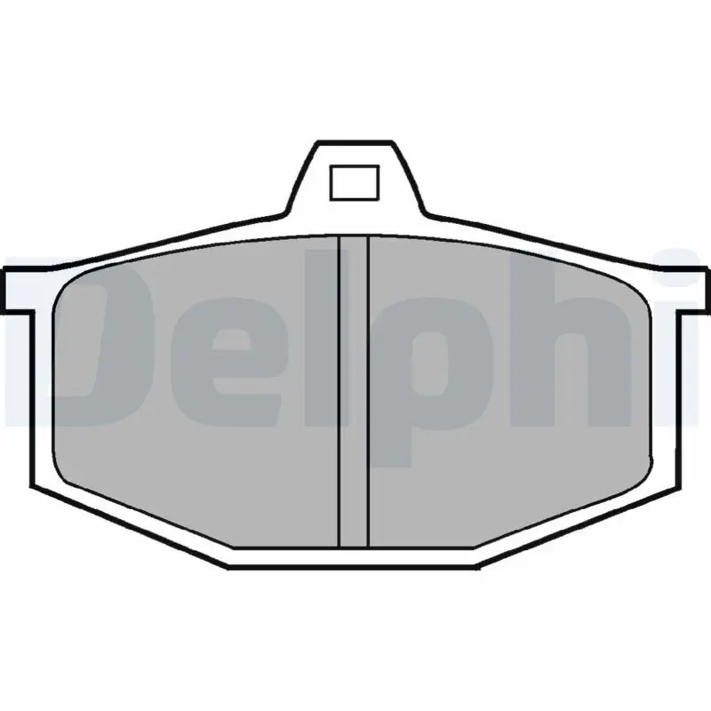 Bremsbelagsatz, Scheibenbremse Vorderachse DELPHI LP170