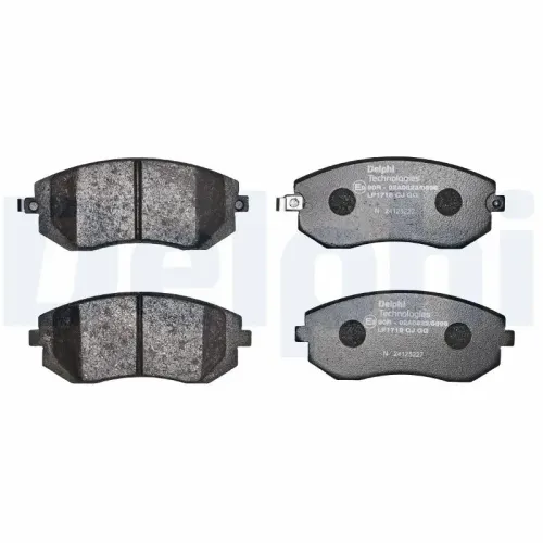 Bremsbelagsatz, Scheibenbremse DELPHI LP1718 Bild Bremsbelagsatz, Scheibenbremse DELPHI LP1718