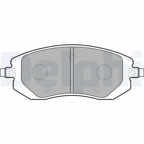 Bremsbelagsatz, Scheibenbremse DELPHI LP1718 Bild Bremsbelagsatz, Scheibenbremse DELPHI LP1718
