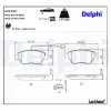 Bremsbelagsatz, Scheibenbremse DELPHI LP1722 Bild Bremsbelagsatz, Scheibenbremse DELPHI LP1722
