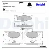Bremsbelagsatz, Scheibenbremse Vorderachse DELPHI LP1736