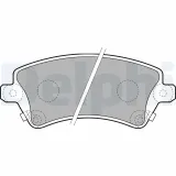 Bremsbelagsatz, Scheibenbremse DELPHI LP1737