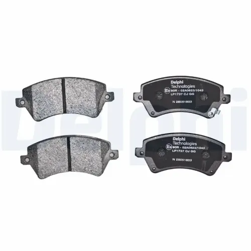 Bremsbelagsatz, Scheibenbremse DELPHI LP1737 Bild Bremsbelagsatz, Scheibenbremse DELPHI LP1737