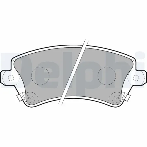Bremsbelagsatz, Scheibenbremse DELPHI LP1737 Bild Bremsbelagsatz, Scheibenbremse DELPHI LP1737