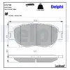 Bremsbelagsatz, Scheibenbremse DELPHI LP1738
