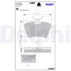 Bremsbelagsatz, Scheibenbremse DELPHI LP1745LC Bild Bremsbelagsatz, Scheibenbremse DELPHI LP1745LC
