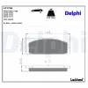 Bremsbelagsatz, Scheibenbremse DELPHI LP1766 Bild Bremsbelagsatz, Scheibenbremse DELPHI LP1766