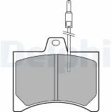 Bremsbelagsatz, Scheibenbremse Vorderachse DELPHI LP177