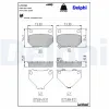 Bremsbelagsatz, Scheibenbremse Hinterachse DELPHI LP1780 Bild Bremsbelagsatz, Scheibenbremse Hinterachse DELPHI LP1780