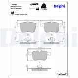 Bremsbelagsatz, Scheibenbremse DELPHI LP1783