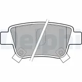 Bremsbelagsatz, Scheibenbremse Hinterachse DELPHI LP1785