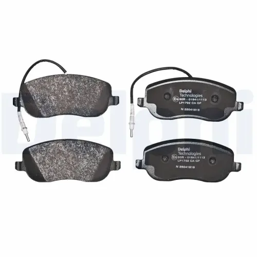 Bremsbelagsatz, Scheibenbremse DELPHI LP1792 Bild Bremsbelagsatz, Scheibenbremse DELPHI LP1792