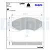 Bremsbelagsatz, Scheibenbremse Vorderachse DELPHI LP180 Bild Bremsbelagsatz, Scheibenbremse Vorderachse DELPHI LP180