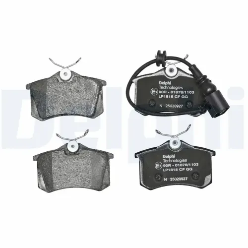 Bremsbelagsatz, Scheibenbremse DELPHI LP1815 Bild Bremsbelagsatz, Scheibenbremse DELPHI LP1815