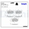 Bremsbelagsatz, Scheibenbremse Vorderachse DELPHI LP1819 Bild Bremsbelagsatz, Scheibenbremse Vorderachse DELPHI LP1819
