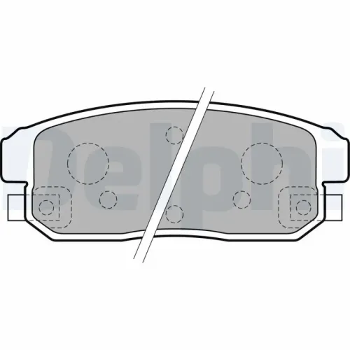Bremsbelagsatz, Scheibenbremse Hinterachse DELPHI LP1829 Bild Bremsbelagsatz, Scheibenbremse Hinterachse DELPHI LP1829