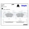 Bremsbelagsatz, Scheibenbremse Vorderachse DELPHI LP1830 Bild Bremsbelagsatz, Scheibenbremse Vorderachse DELPHI LP1830